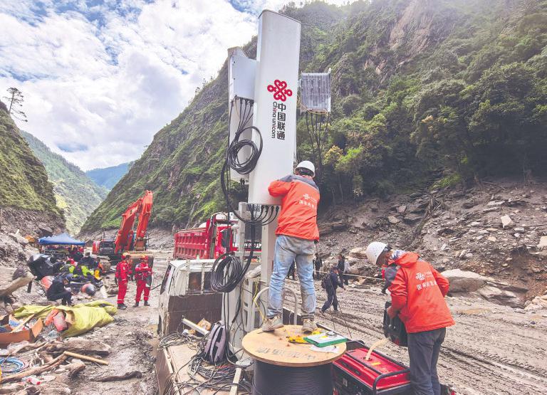 道路通到哪，信号通到哪！中国联通开通应急基站与央视应急千兆专线（配图1）